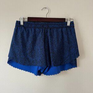 Lululemon Hit It Short (3 1/2") Circuit Cerulean Blue Black